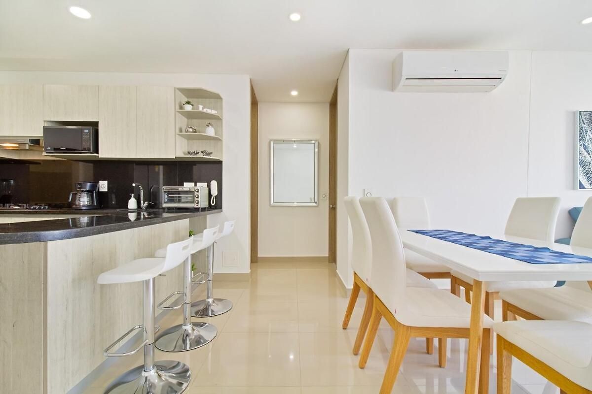 Fully Furnished Apartment, Floor 33, With Sea View Apartamento Cartagena