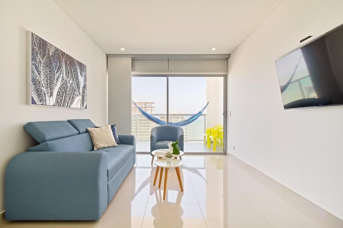 Fully Furnished Apartment, Floor 33, With Sea View Apartamento Cartagena
