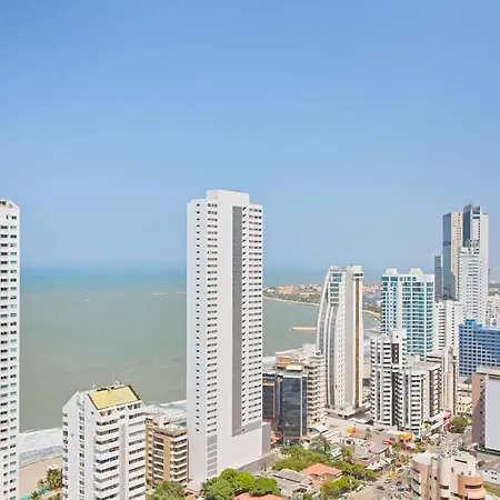 Fully Furnished Apartment, Floor 33, With Sea View Apartamento Cartagena